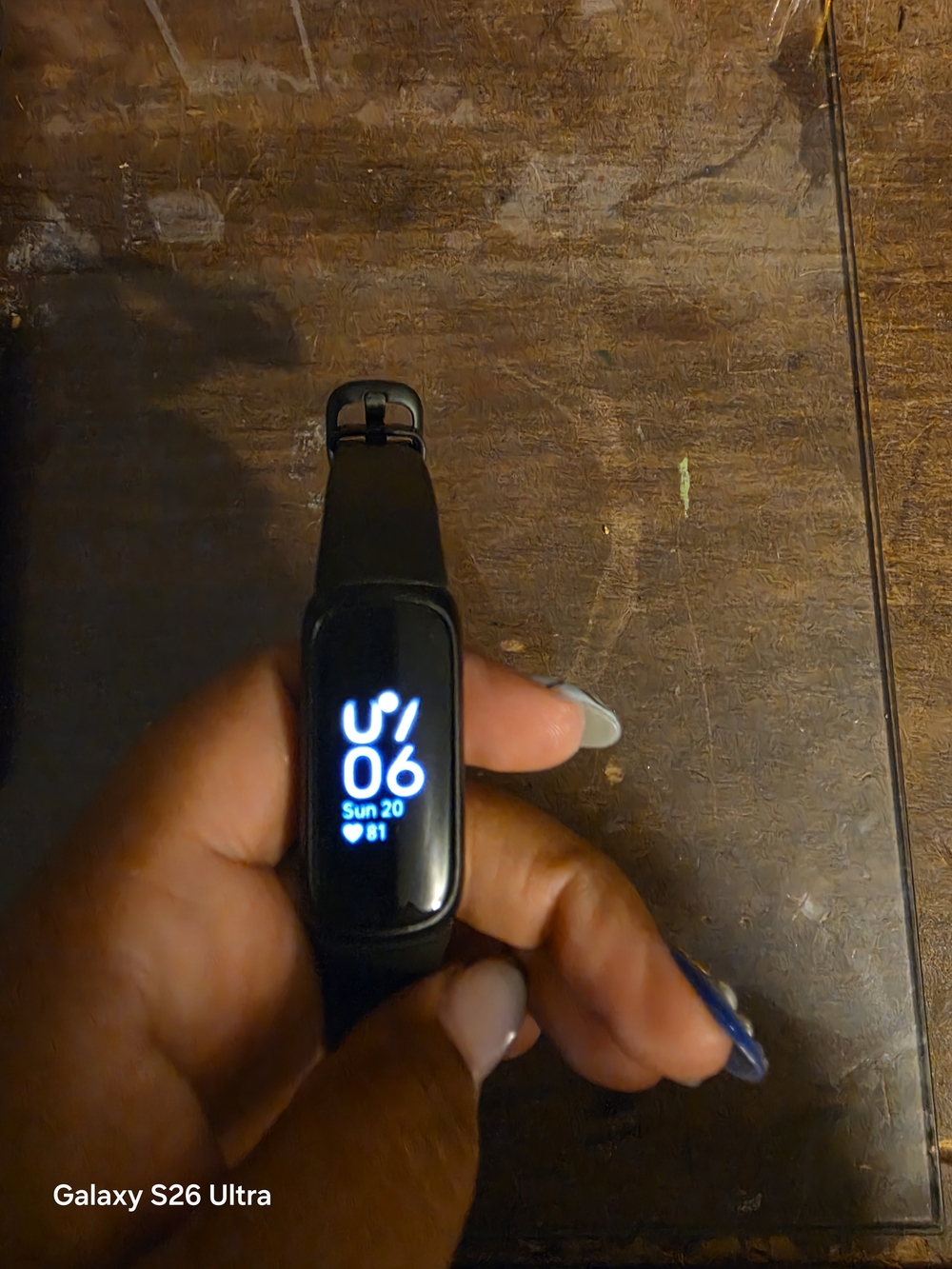 Black Fitbit Tracker Smart Band with Heart Rate Monitor